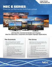 NEC E464 Brochure & Specs