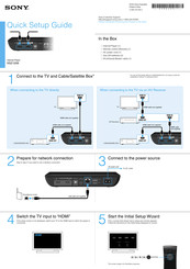 Sony NSZ-GS8 Quick Setup Manual