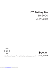 HTC Battery Bar User Manual