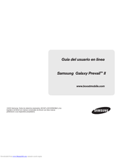 Samsung Galaxy Prevail II Guía Del Usuario