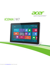 Acer W701 User Manual