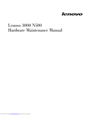 Lenovo 3000 N500 Hardware Maintenance Manual
