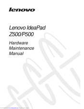 Lenovo IdeaPad P500 Touch Hardware Maintenance Manual