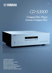 Yamaha CD-S3000 Owner's Manual