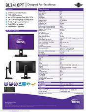 BenQ BL2410PT Limited Warranty
