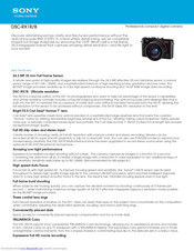 Sony DSC-RX1R/B Specifications