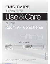 Frigidaire FRA102CW1 Use And Care Manual