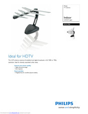 Philips SDV2780 - HDTV Antenna - Indoor User Manual