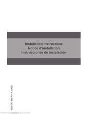 Bosch SHX7PT55UC Installation Instructions Manual