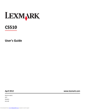 Lexmark CS510 Series User Manual