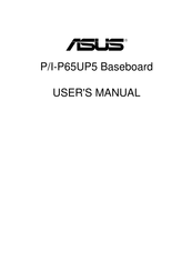 Asus P-P65UP5 User Manual