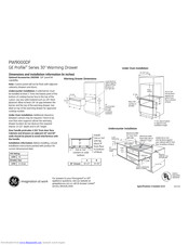 GE PW9000DFBB Dimensions And Installation Information