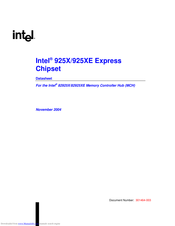 Intel 82925X Datasheet