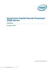 Intel E5345 - Xeon 2.33 GHz 8M L2 Cache 1333MHz FSB LGA771 Active Quad-Core Processor Datasheet