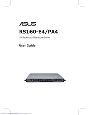 Asus RS160-E4/PA4 User Manual