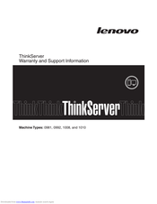 Lenovo ThinkServer TS200v Manual