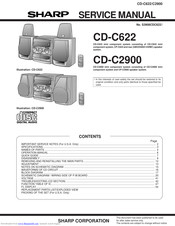 Sharp CDC2900 - 3-CD Compact Stereo System Service Manual