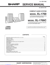 Sharp XL 1700C Service Manual