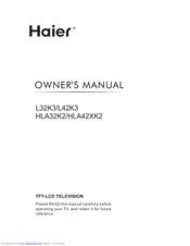 Haier HLA32K2 Owner's Manual