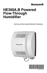 Honeywell HE360A - Whole House Powered Humidifier Installation Manual