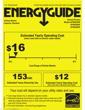 GE GFWS2605FMC Energy Manual