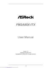 ASRock FM2A85X-ITX User Manual
