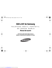 Samsung SGH-A187 Manual Del Usuario