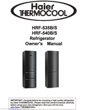 Haier HRF-540B User Manual