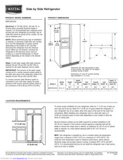 Maytag MSF22D4XA Product Dimensions