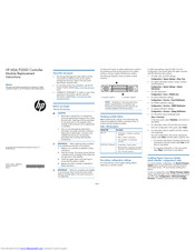 Hp MSA 2040 Replacement Instructions