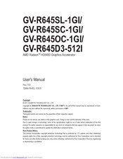 Gigabyte GV-R645SC-1GI User Manual