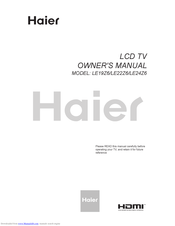 Haier LE24Z6 Owner's Manual