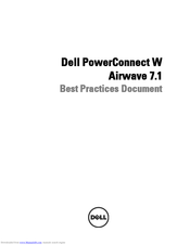 Dell PowerConnect W-Airwave Manual