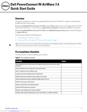 Dell PowerConnect W-Airwave Quick Start Manual