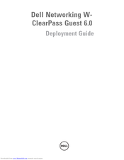 Dell Powerconnect W-ClearPass Hardware Appliances Deployment Manual