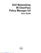 Dell Powerconnect W-ClearPass Hardware Appliances User Manual