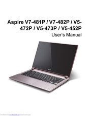 Acer Aspire V7-481P User Manual
