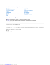 Dell Inspron 1526 Service Manual