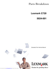 Lexmark 5024-001 Parts Breakdown