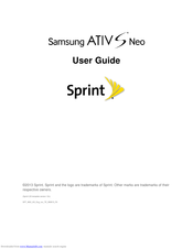 Samsung Sprint Ativ S Neo User Manual