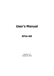 VIA Technologies EPIA-NR Nano-ITX User Manual