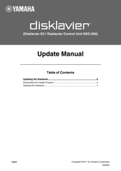 Yamaha DGB1KE3 Update Manual