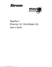 Xircom RealPort REM56G-100BTX User Manual