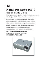 3M DX70 - Digital Projector XGA DLP Product Safety Manual