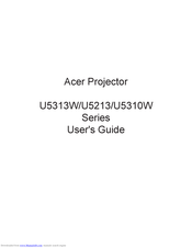 Acer U5313W Series User Manual