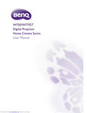 BenQ W770ST User Manual