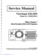 ViewSonic PJL1035 - LCD Projector SXGA Service Manual