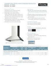 Viking RVCH336 Specifications