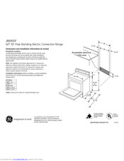 GE JB690SFSS Dimensions And Installation Information