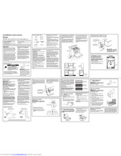 GE JGBS14PCFWW Installation Instructions